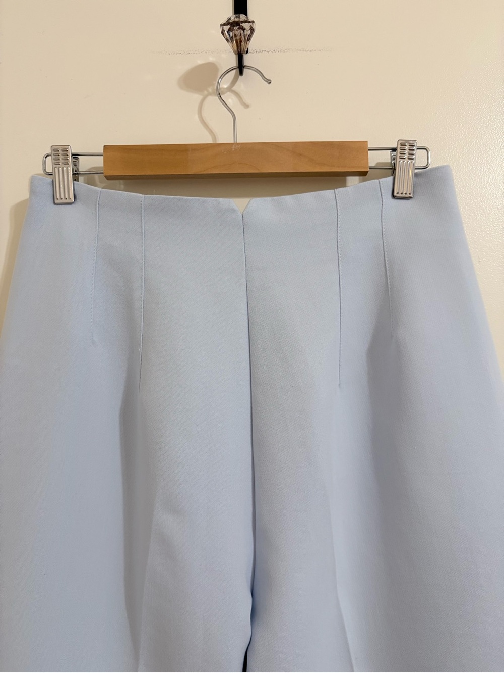 Zara Pale Blue Tailored High-Waist Trousers - Picture 5 of 6